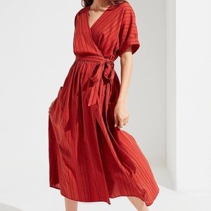 UO Rust Wrap Dress